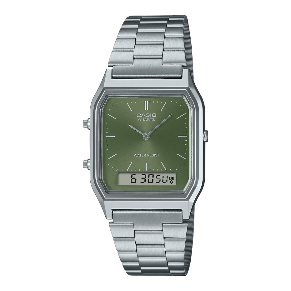 Casio AQ-230A-3AMQY Edgy Collection Green