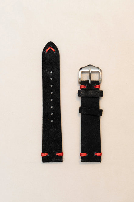 Handstitched Suede Strap