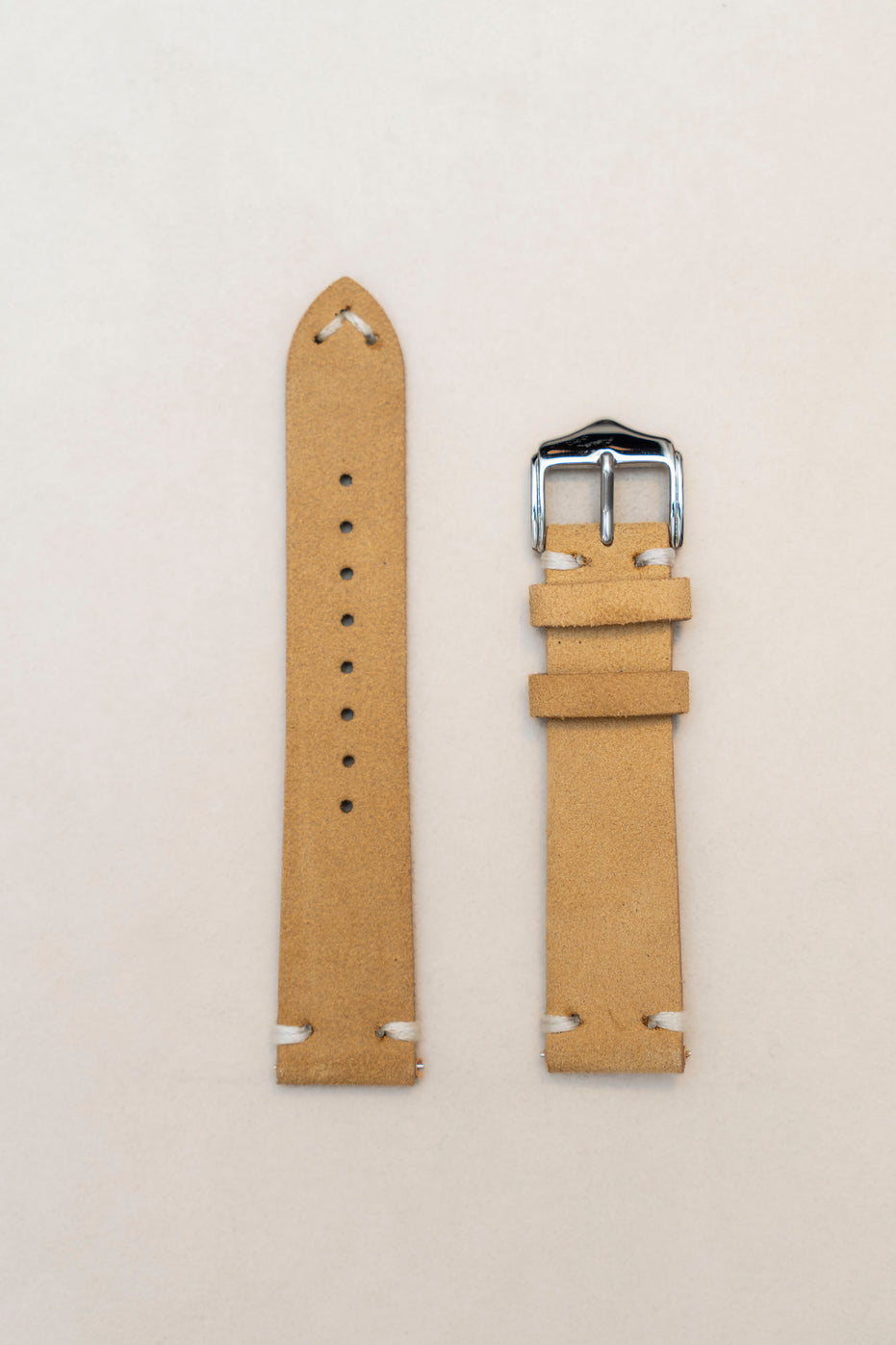 Handstitched Suede Strap