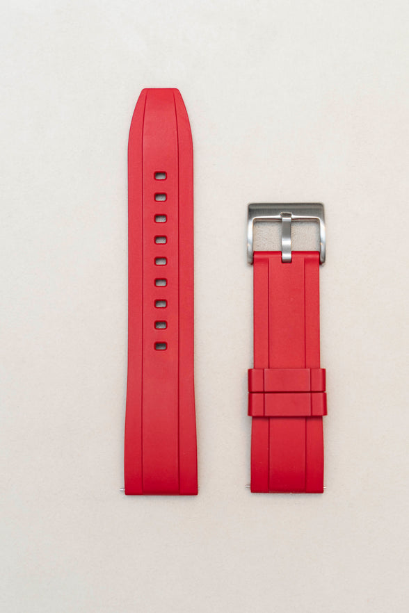 Black Rubber Dive Watch Strap