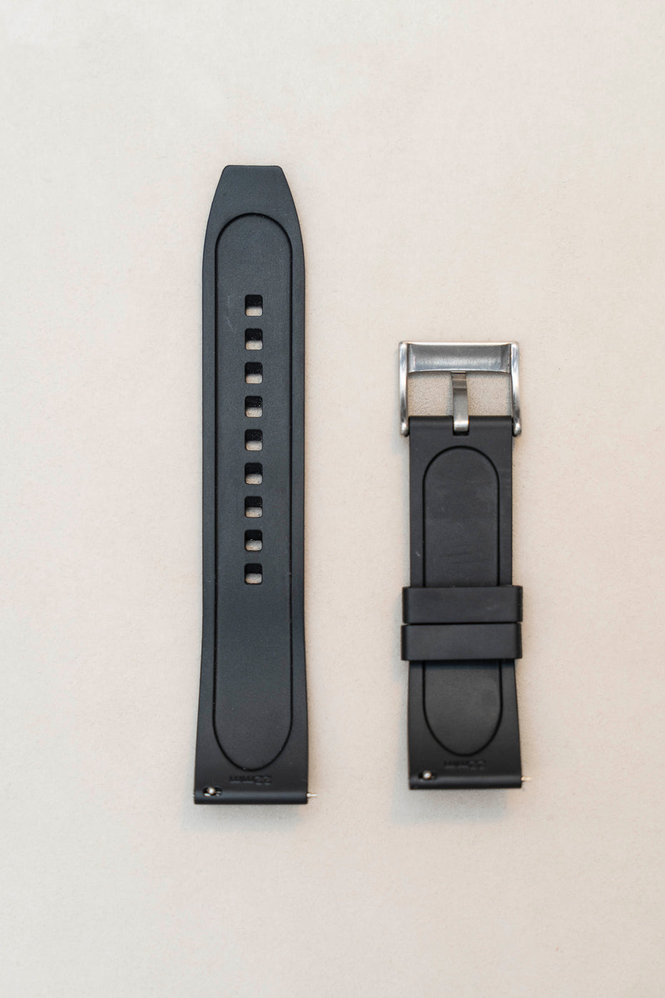 Black Rubber Dive Watch Strap