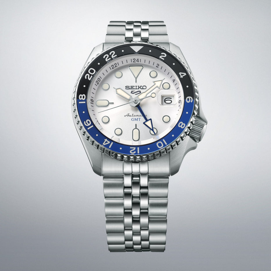 Seiko 5 Sports SKX GMT Sky Blue, Silver Cloud SSK033K1
