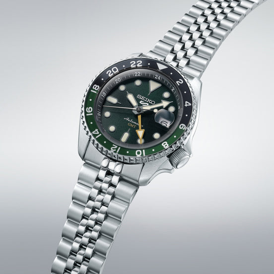 Seiko 5 Sports SKX GMT Bi-Colour Green SSK035K1