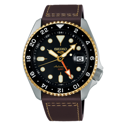 Seiko 5 Sports SKX GMT in Mocha SSK036K1