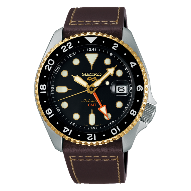 Seiko 5 Sports SKX GMT in Mocha SSK036K1