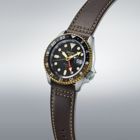 Seiko 5 Sports SKX GMT in Mocha SSK036K1